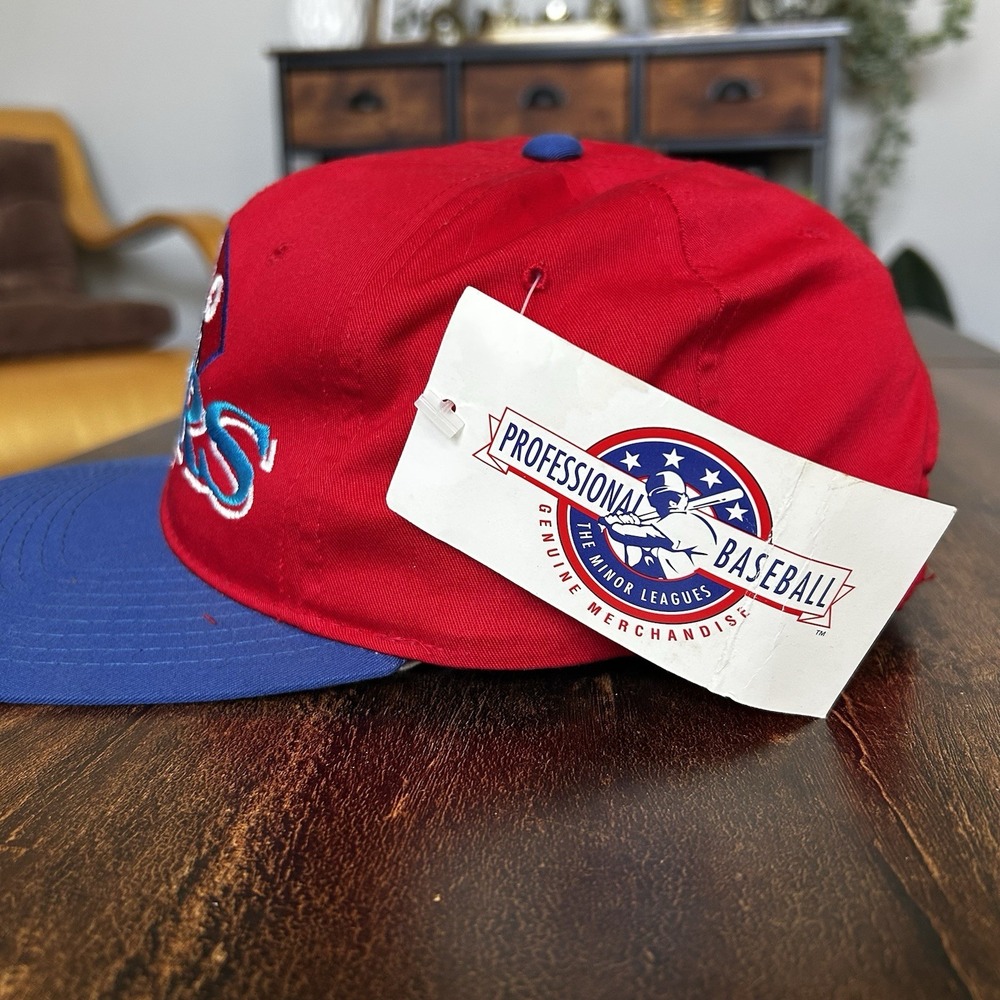 Vintage‎ Hilo Stars Baseball Hat Starter Red Blue Snapback Minor League NWT - Picture 4 of 7